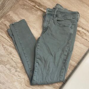 American Eagle Superstretch Jeggings Mint green
